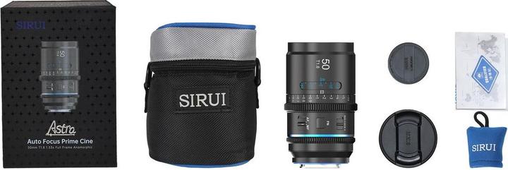 Image du produit Sirui Astra Series 50mm T1.8 1.33X Cine Lens (L Mount Blue Flare) (Monture L)