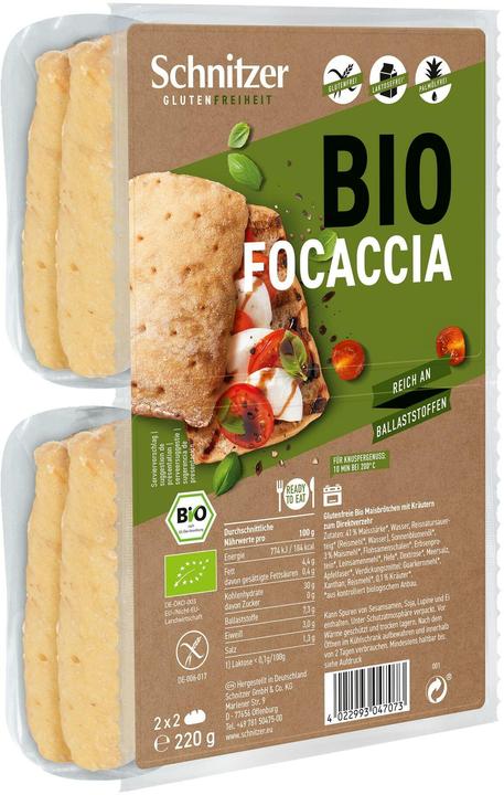Schnitzer Bio Focaccia (220 g)