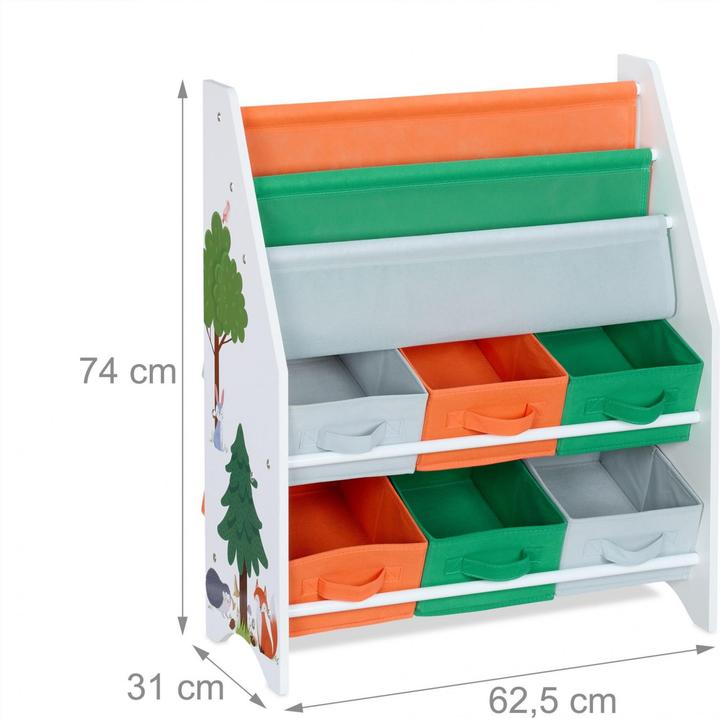Produktbild Relaxdays Kinderregal (62.50 x 31 x 74 cm)