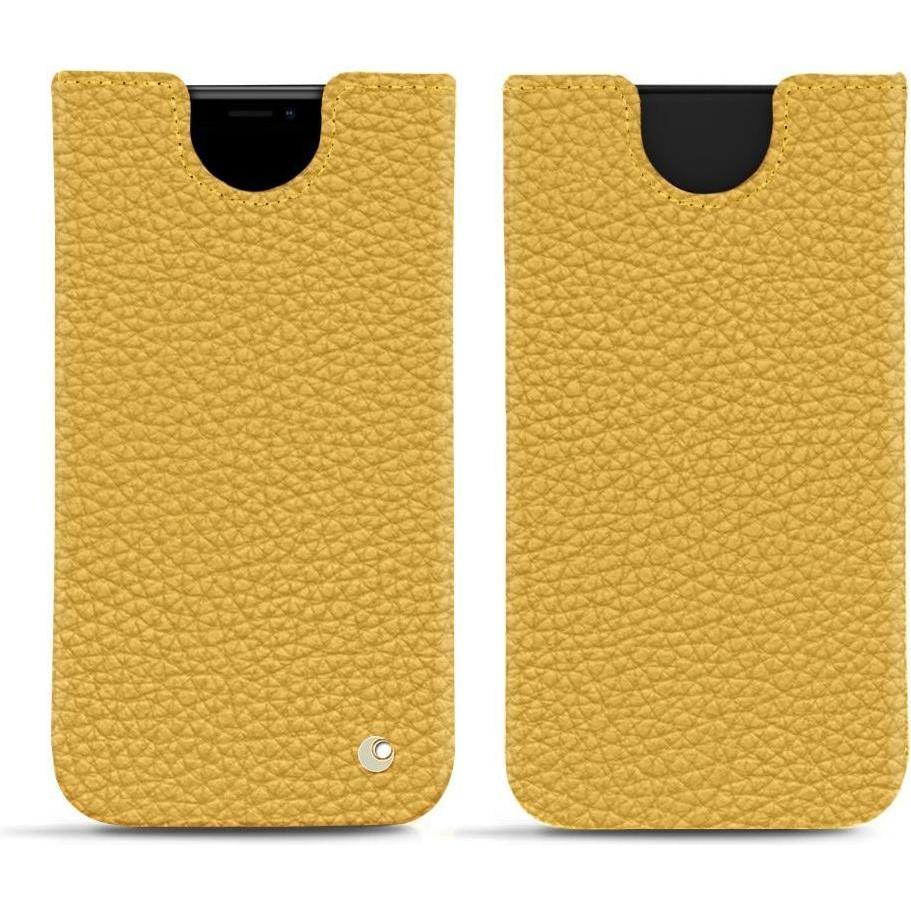 Noreve Lederschutzhülle (Apple iPhone XR), Smartphone Hülle, Orange