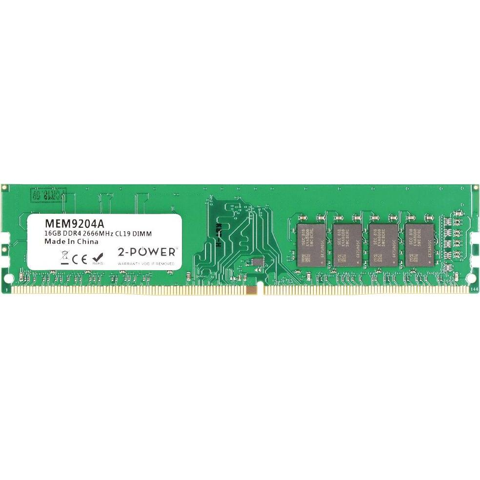 2-Power 16GB DDR4 2666MHz CL19 DIMM (1 x 16GB, 2666 MHz, DDR4-RAM, DIMM), Memoria RAM