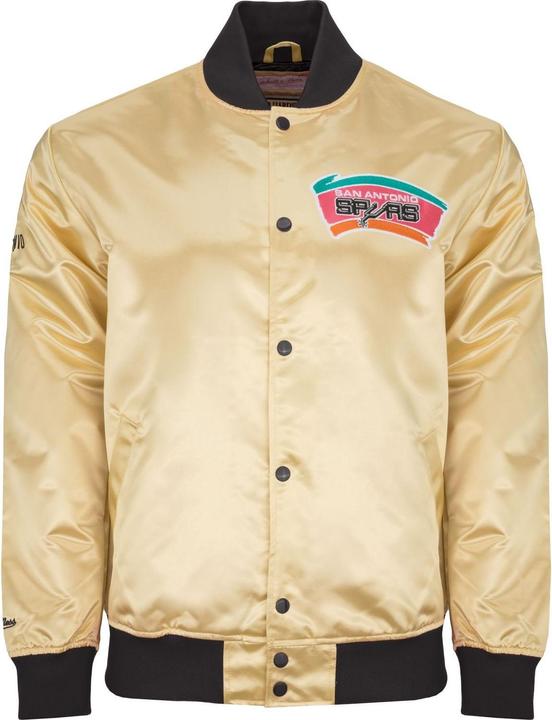 Immagine prodotto Mitchell & Ness M&N Veste leggera in raso - San Antonio Spurs oro (M)