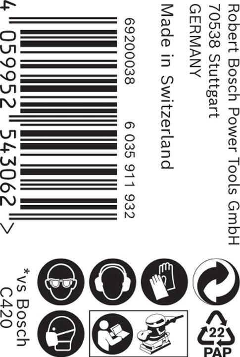 Produktbild Bosch Professional Zubehör EXPERT C470 Schleifpapierrolle zum Handschleifen, 93 mm x 50 m, G 40 (40)