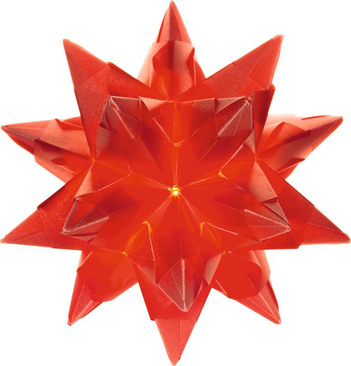Produktbild Folia Faltblätter Bascetta-Stern Mini weiss, gelb, rot, orange (115 g/m², 128x)