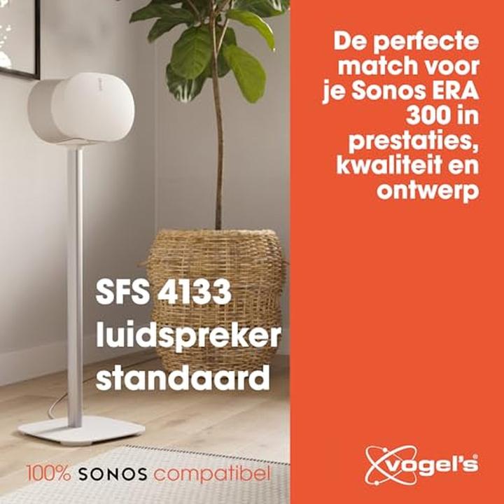 Immagine prodotto Vogels SFS 4133 standaard per altoparlanti Sonos per Era 300 (wit) (1 pz., Cavalletto, Non mobile)