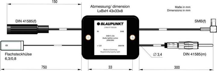 Produktbild Blaupunkt DAB-S-22A