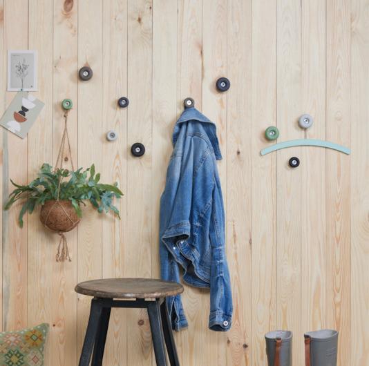 Actual product image Wagner System design yourself coat hook DOT GH 0201 with 1 hook black, 1 pc.