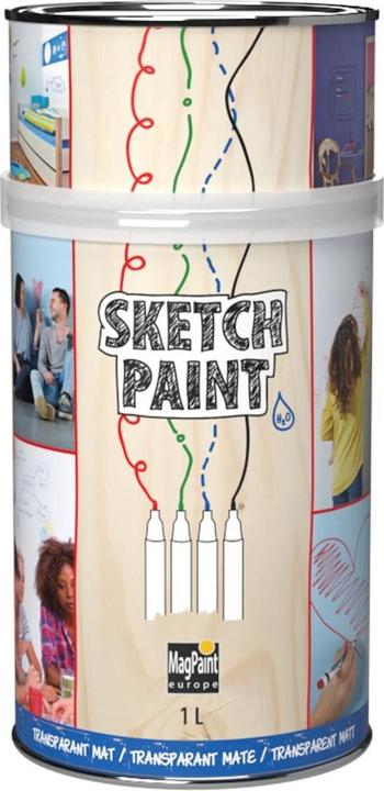 Actual product image Magpaint Sketchpaint Whiteboardverf Transparant Mat 1L (1000 ml)