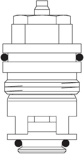 Actual product image Oventrop OV Special valve insert for reversed flow and return