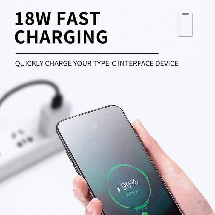 Produktbild Wozinsky WNBAA 4in1 Kabel 2x USB-C 1x USB-A 1x Lightning 60W 1 m - Schwarz (1 m, USB 2.0)