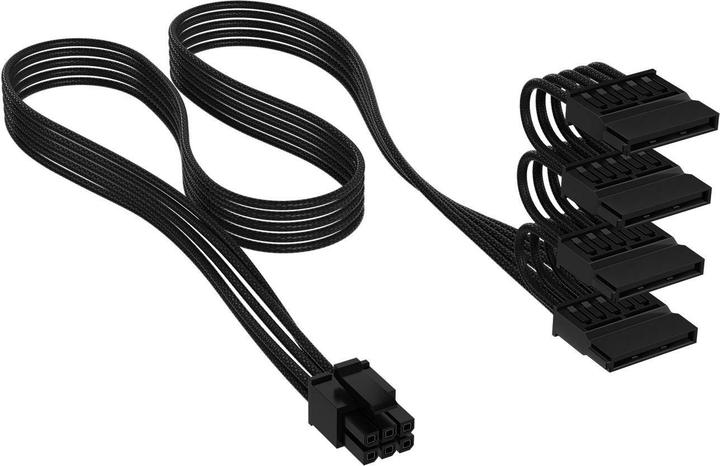 Produktbild Corsair Stromkabel SATA Power Schwarz, 16 cm (75 cm, SATA)