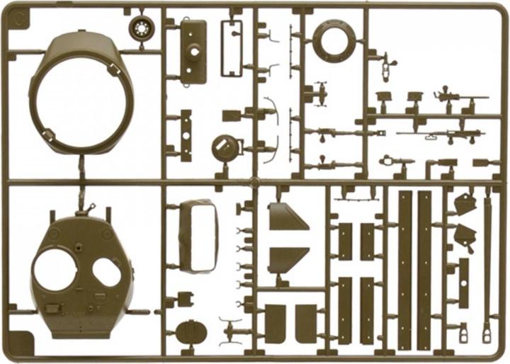 Actual product image Italeri M4A3E8 Sherman