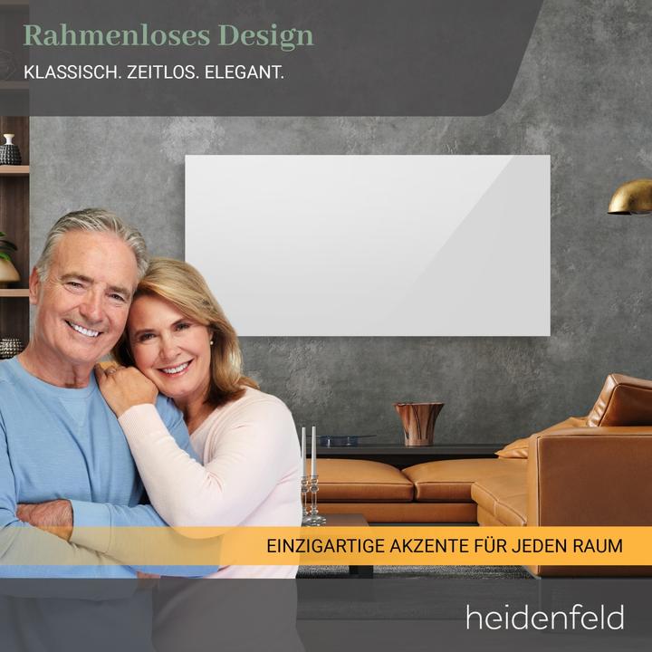 Actual product image Heidenfeld Infrared heater HF-HP130 radiator flat heating panel wall ceiling heating (500 Watt)