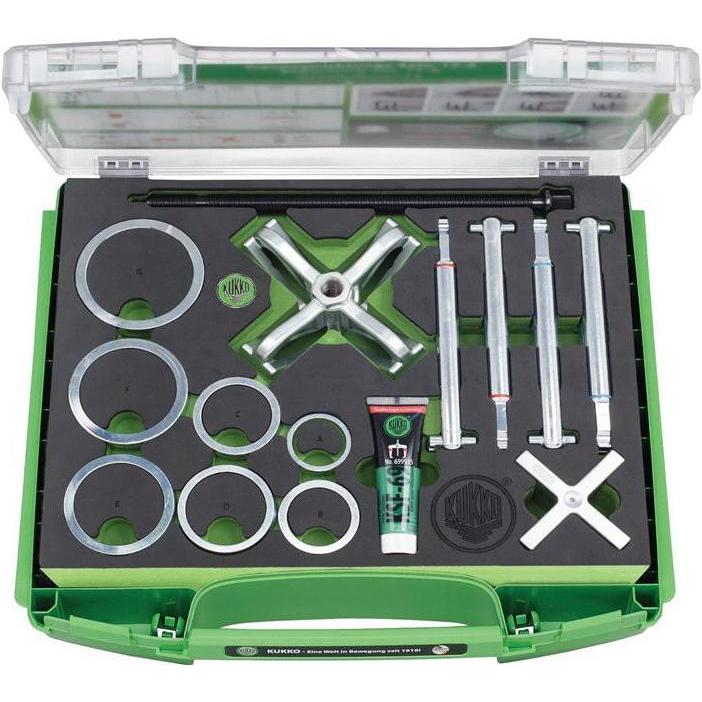 Kukko, Fahrzeug Werkzeug, Kugellagerabziehersatz K-70 21 teilig Spannbereich 17-100 mm