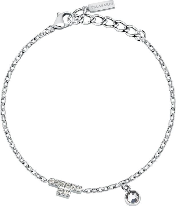 Immagine prodotto Trussardi Bracciale delicato in acciaio con cristalli T-Logo TJAXC22