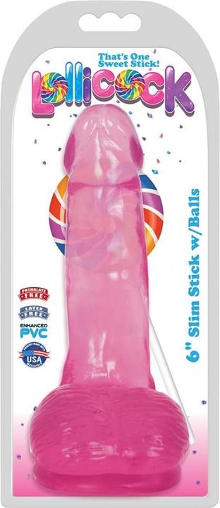 Actual product image Lollicock Slim Stick with Balls Cherry Ice