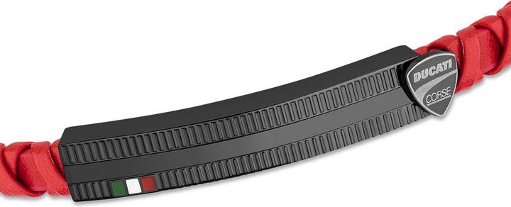 Immagine prodotto Ducati Bracciale Incrocio (22 cm, Acciaio inossidabile, Cuoio)