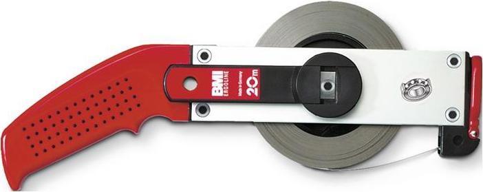 Actual product image BMI Frame tape measure ERGOLINE length 30 m tape width 13 mm A mm/cm EG II aluminium white Steel tape (30 m)