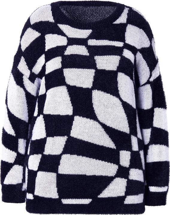 Produktbild Angel of Style Pullover, Loose Fit, Schachbrett-Muster, Langarm (50, 52)
