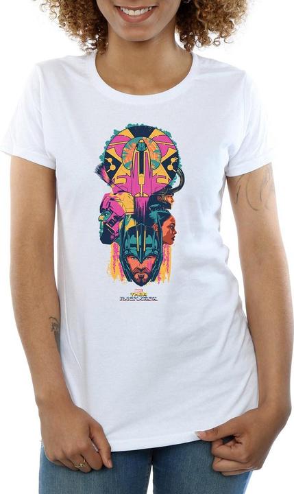 Actual product image Womens/Ladies Thor Ragnarok Character Totem Cotton T-Shirt (XXL)