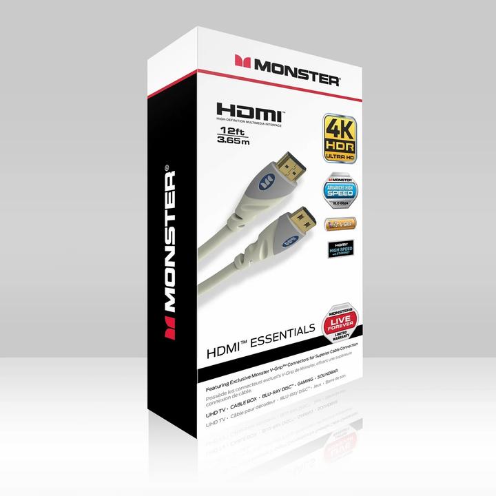 Produktbild Monster Essentials Cable HDMI Ultra HD 4k 3.6m (3.60 m)