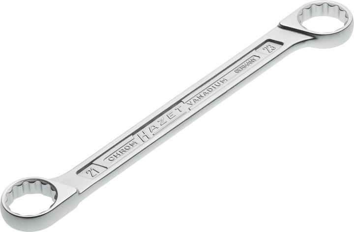 Produktbild HAZET Doppel-Ringschlüssel 610N-21X23 ∙ Aussen Doppel-Sechskant-Tractionsprofil ∙ 21 x 23 mm (14 mm, 15 mm)