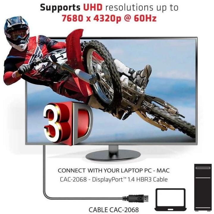 Actual product image Club 3D DisplayPort — DisplayPort (2 m)