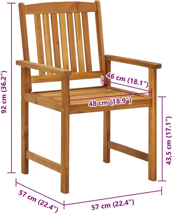 Produktbild vidaXL Gartenstuhl