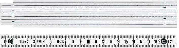 Actual product image BMI folding ruler 1041 length 1 m mm/cm EG III plastic white (mm, cm)