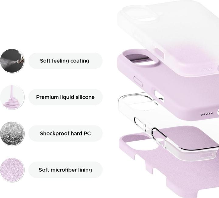 Produktbild Screenguard Liquid Silicone Lavender Case (Apple iPhone 17)