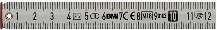 Actual product image BMI Pocket roller tape measure metre length 3 m width 16 mm mm/cm EG II plastic ruler function (3 m)