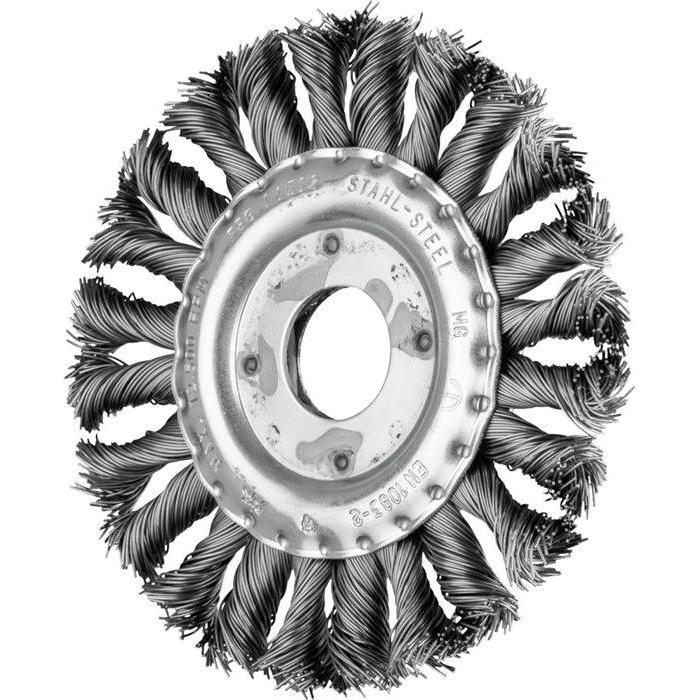 Thumbnail - Pferd, Schleifmittel, Rundbürste RBG 11512/22,2 CT ST 0,50 Ø 115 mm Drahtstärke 0,5 mm Stahl 12 mm 12500 min-¹