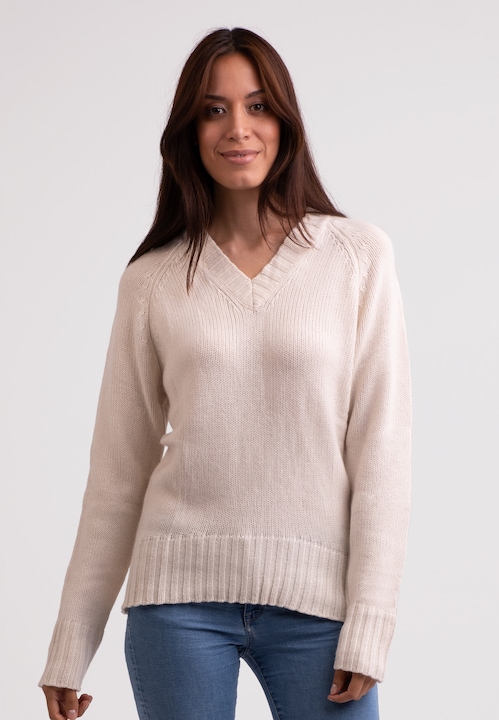 Immagine prodotto Cash-Mere Recycelter Kaschmir V-Ausschnitt Pullover (XS, S)