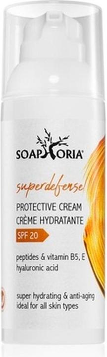 Actual product image Soaphoria SuperDefense Moisturizing and Protective Cream with Peptides SPF 20 - 50 ml (50 ml, Day cream, SPF 20)