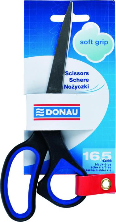Productafbeelding Donau Kantoorschaar softgrip, 16, 5cm, blauw (18.50 cm)
