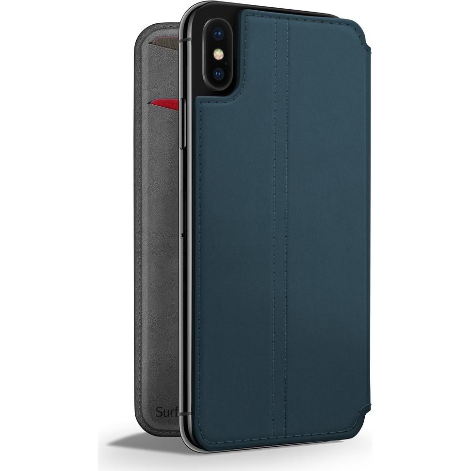 TwelveSouth SurfacePad XS Max (teal) (Apple iPhone XS Max), Smartphone Hülle, Blau