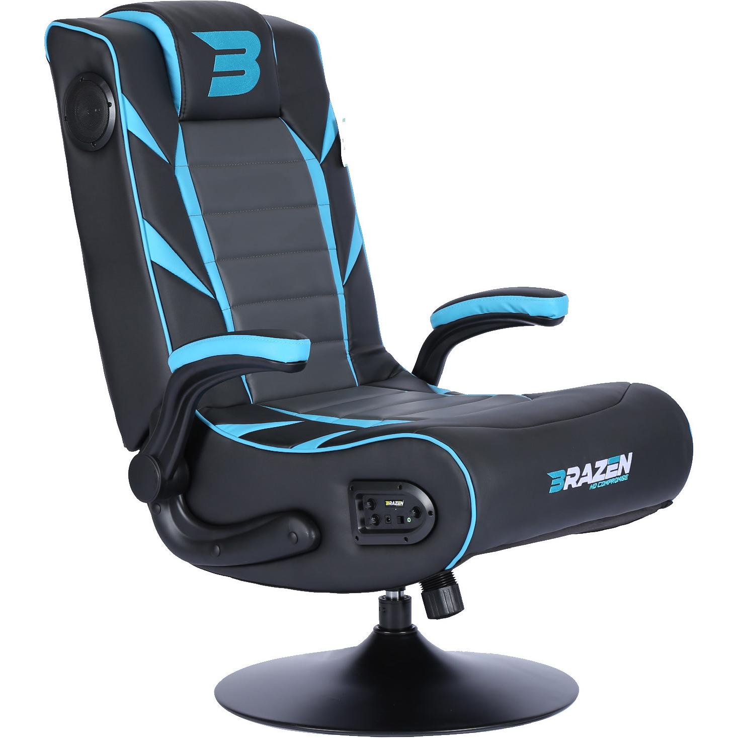 Brazen Gaming Chairs Panther Elite Gaming ChairBlue, Gaming Stuhl, Blau