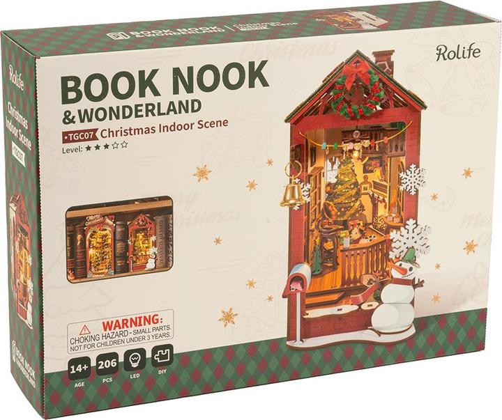 Actual product image Rolife Christmas Indoor Scene - Book Nook