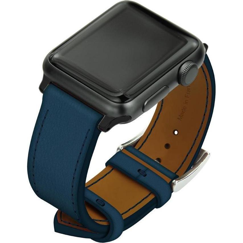 Thumbnail - Noreve Lederarmband (38 mm, Cuir, Apple Watch Series 1, Apple Watch Series 3, Apple Watch Series 2), Uhrenarmband, Blau