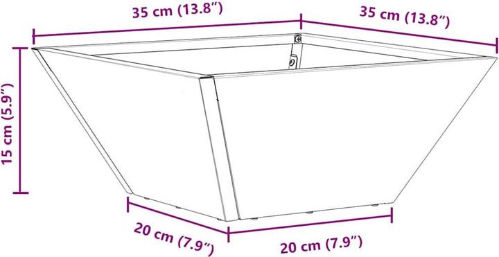 Produktbild vidaXL Gartendekor (35 x 35 x 15 cm)
