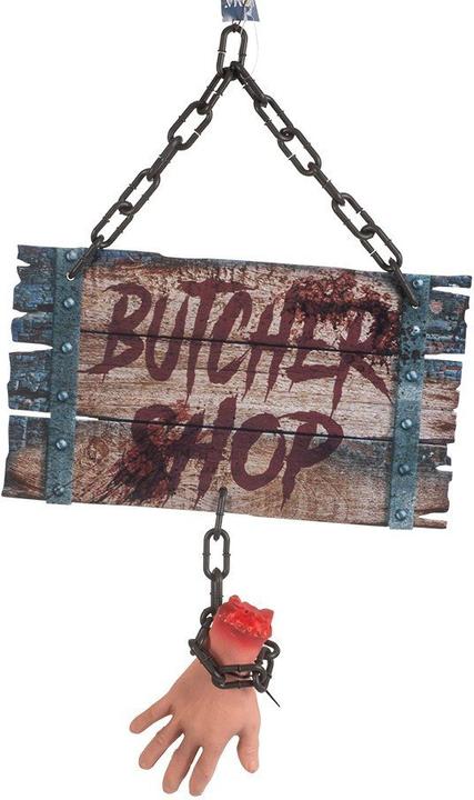 Image du produit Joker Halloween - Boucher Shop Sign w. Hand (97048)