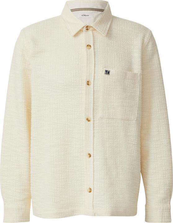 Immagine prodotto s.Oliver Hemd Overshirt in Bouclé-Optik mit Kentkragen (S)