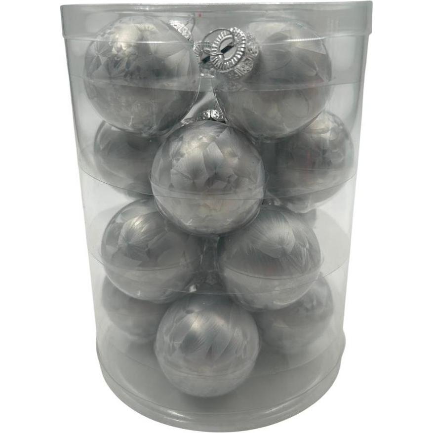 Christmas To, Decorazioni per albero di Natale, Christmas Tree toy Christmas Touch Frost, D4 cm, gl, 16 pcs (16x)