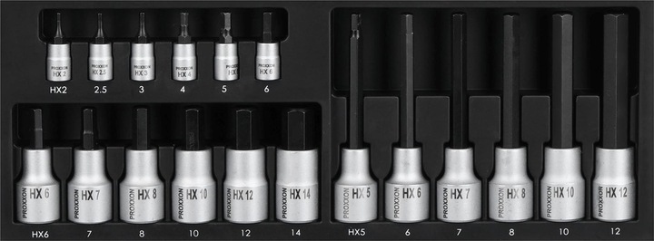 Produktbild Proxxon Steckschlüsselsatz (2.5/8", 10  mm, 7 mm, 12 mm, 6 mm)