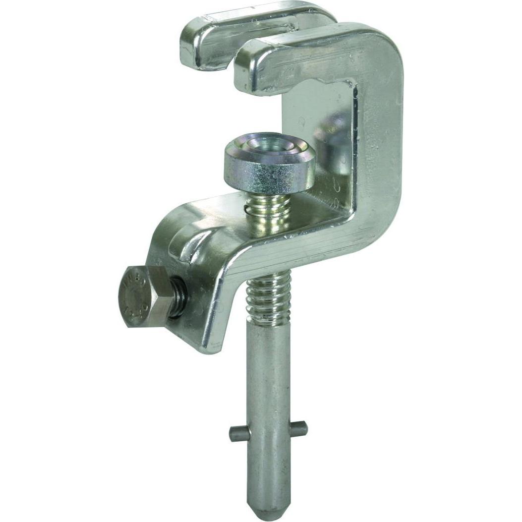 Dehn UK 30 SQ Universalklemme D 25/30mm T 18mm Rd/Fl 30mm m. Spindel-Q-Stift, Elektronikzubehör + Gehäuse