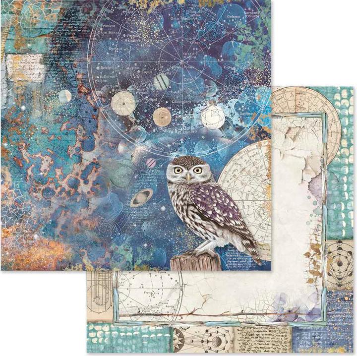 Actual product image Stamperia Scrapbook block "Cosmos", 10 sheets, 30.5 x 30.5 cm (190 g/m², 10 x)