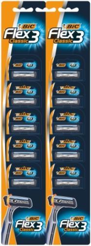 Immagine prodotto Bic Rasoio, Flex 3 Classic, 10 pezzi (Hit)