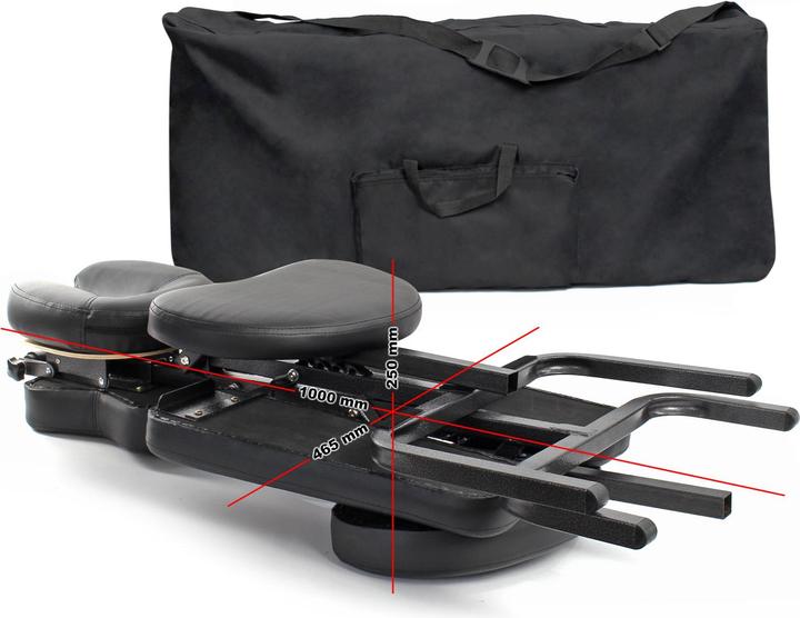 Produktbild Wiltec Toboli Massagestuhl klappbar 120 kg mobiler Tattoostuhl tragbar Behandlungsstuhl