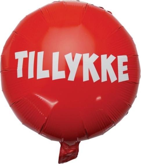 Produktbild Scanseason Folieballon 35 cm. Rød/Tillykke