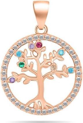 Produktbild Brilio Silver - Shiny bronze pendant Tree of Life PT114R